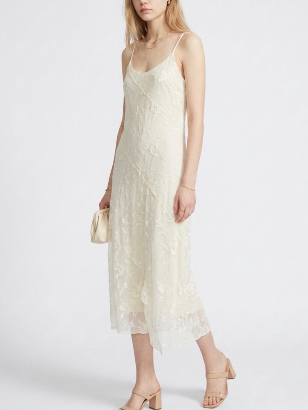 Altar’d State Cream Lace Midi